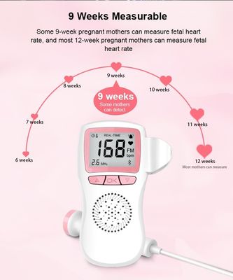 가지고 다닐 수 있는 도플러는 임산부에 대해 태아 도플러 기계 아기 심장 박동 모니터를 모니터합니다