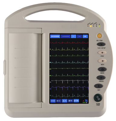 12 채널 7 인치 터치 스크린 ECG 기계 심전계 표준 12명의 리드