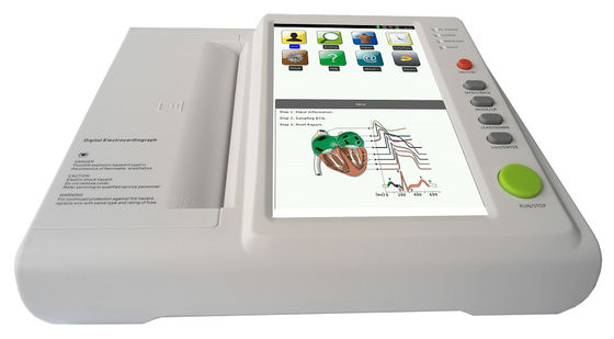12 채널 디지털 심전계 금속 가지고 다닐 수 있는 ECG 기계 CE ISO