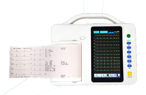 6채널 ECG 기계 전기 심전술기 터치 스크린